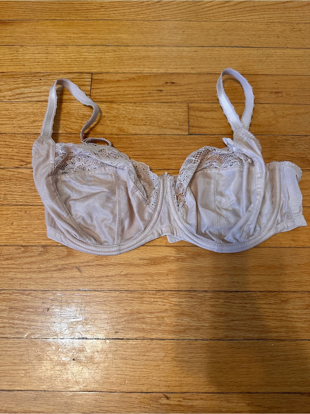 Panache Jasmine Lace-Trim Underwire Bra in Light Beige